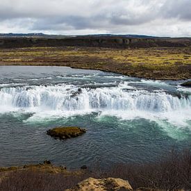 Waterval in IJsland van Lifelicious