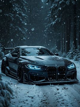 Winter Elegance: BMW M4 van John Dan