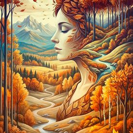 L'automne incarné sur Jutta Maria Pusl