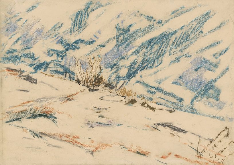 Snowy Mountain Slope (1931) by Zoltán Palugyay by Peter Balan