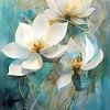 Lotus Bloemen Abstract van Jacky