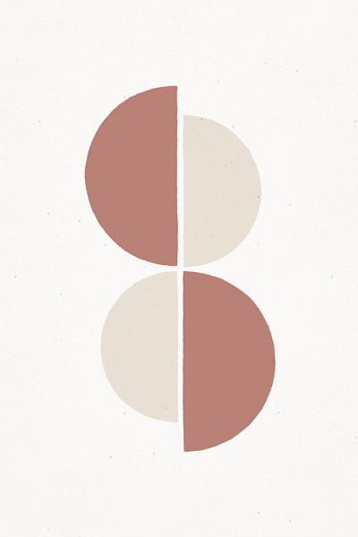 Geometrische Formen in erdigen Tönen von uplusmestudio 