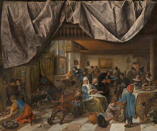 Het leven van de mens, Jan Steen