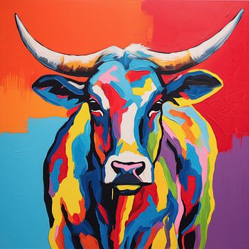 Cow with colour by KoeBoe