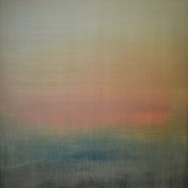 In the Beginning             Oil On Canvas               64%22 X 64%22 by Mark Russell Jones