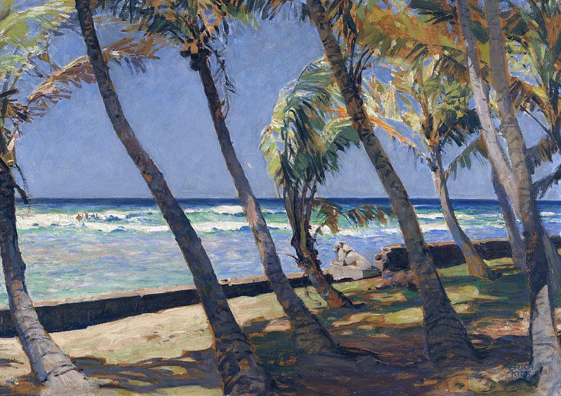 Plage de Waikiki, ERICH KIPS, Env. 1928 par Atelier Liesjes