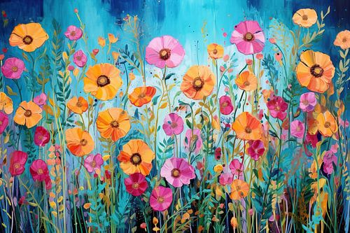 Abstract Bloemenveld