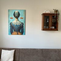 Klantfoto: Zeeuws Meisje van Art Studio RNLD, op canvas