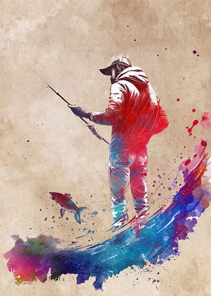 Fishing sport art #fishing by JBJart Justyna Jaszke