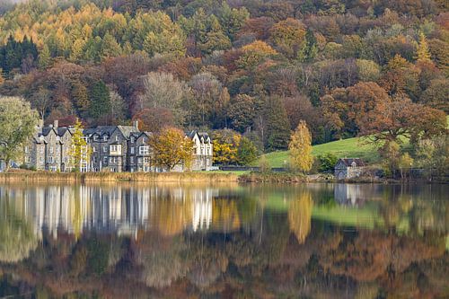 Grasmere Herbstspiegelung Lake District von Sander Groenendijk