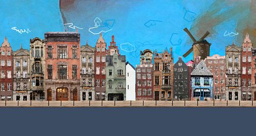 Canal houses from Dutch cities