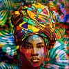 Femme africaine tropicale sur The Art Kroep