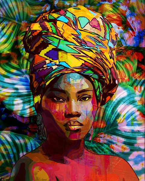 Femme africaine tropicale par The Art Kroep