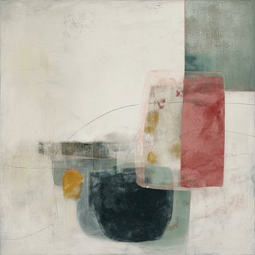 Abstrakte Komposition im japanischen Stil von Japandi Art Studio