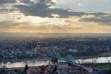 Evening view over Dresden by Ralf Lehmann