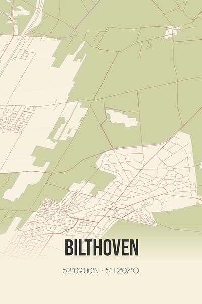Vintage map of Bilthoven (Utrecht) by Prints of Place