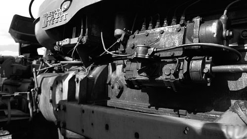 oude motor tractor