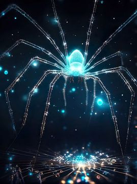 Eine biolumineszierende Spinne von Retrotimes