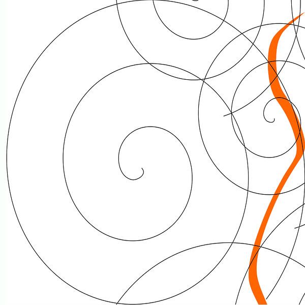 Abstract line drawing by Maurice Dawson