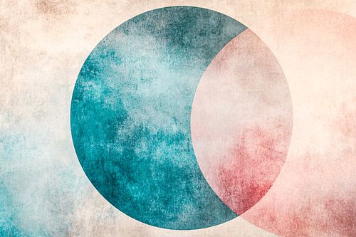 Abstracte cirkels in zachte kleuren