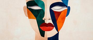 Colourful soul - geometric colours Beauty of style by Poster Art Shop