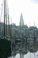 Hooge Der Aa in Groningen in the fog