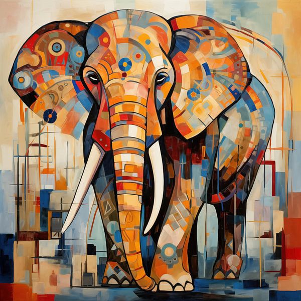 Éléphant abstrait par Imagine