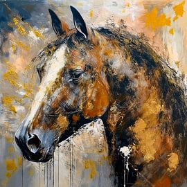 A proud horse by Marjolein Deelen