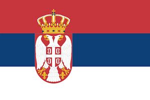 Flagge von Serbien