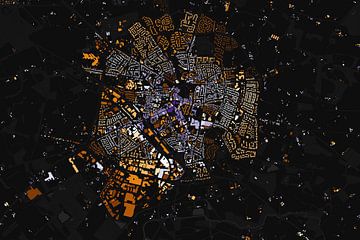 Kaart van Winterswijk abstract van Maps Are Art