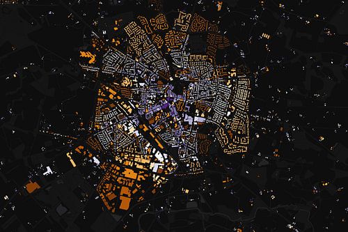 Kaart van Winterswijk abstract
