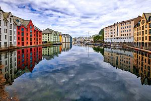 Blick auf Ålesund in Norwegen