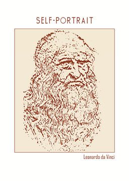 Selbstbildnis - Leonardo da Vinci von DOA Project