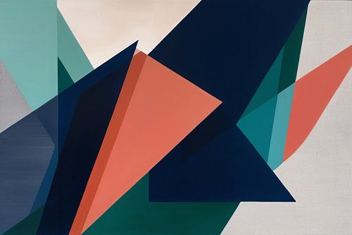 Abstracte geometrische vormen en kleuren