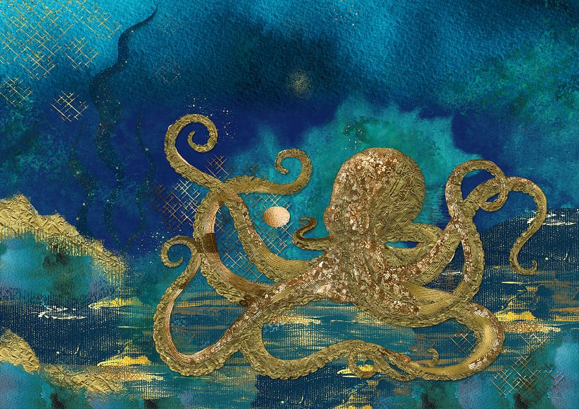 Deep sea octopus by Jadzia Klimkiewicz