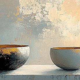 Minimalistisches Stillleben | Minimalistische Zen-Schalen von Zen und Mehr