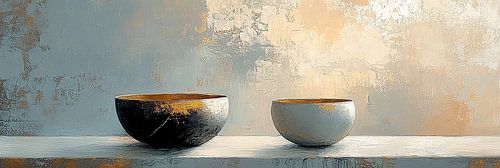 Nature morte minimaliste | Bols zen minimaux