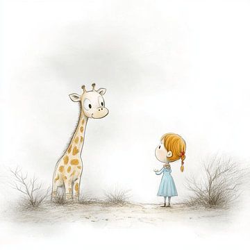 Het Meisje dat een Giraffe Ontmoette van Karina Brouwer