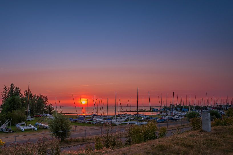 Plage de catamaran au coucher du soleil par Marco Faasse