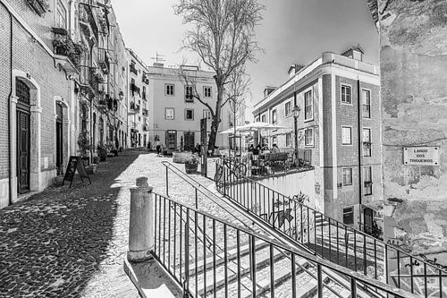 De wijk Mouraria in de oude binnenstad van Lissabon - Portugal