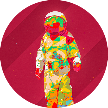 Spaceman AstronOut (Rood) van Gig-Pic by Sander van den Berg