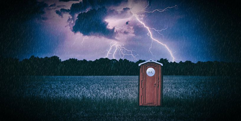 Location de toilettes en cas d'orage par Tilo Grellmann