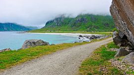 Uttakleiv on the Lofoten Islands by Gisela Scheffbuch