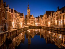 Blue hour Brugges Belgium by Wilco Bos