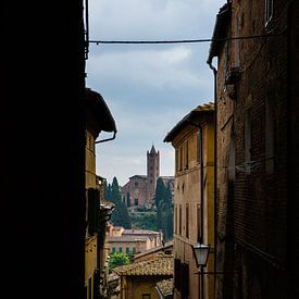 Sienne Toscane Italie, vue jusqu'à Santa Maria dei Servi sur Robbert De Reus