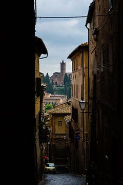 Siena Tuscany Italy, view through to Santa Maria dei Servi