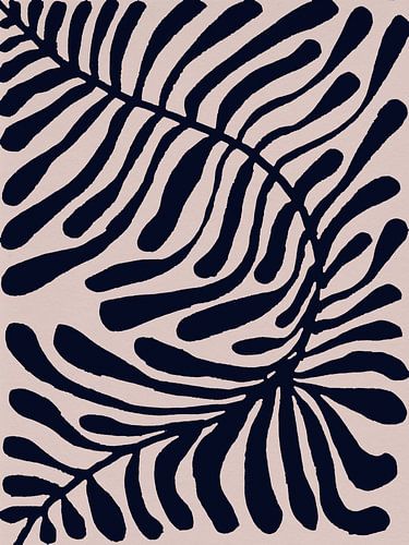 Botanische tuin. Zwart blad.