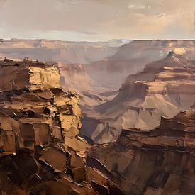L'or du Grand Canyon sur FoXo Art
