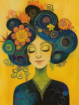 Vrouw abstract van Imagine