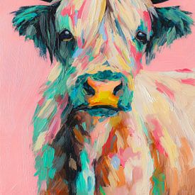 Farbenfrohe Highlander in sanften Tönen von But First Framing